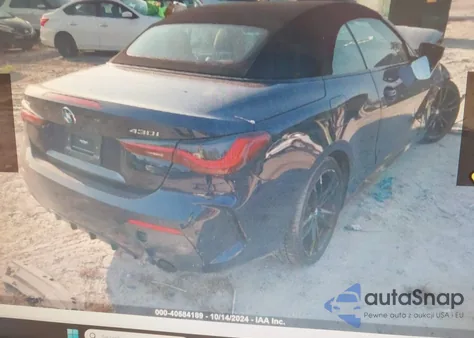 2024 BMW 4 Series 430I xDrive z USA, uszkodzony, nr VIN WBA43AT06RCN56719